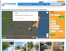 Tablet Screenshot of ftlauderdalevacationrentals.com